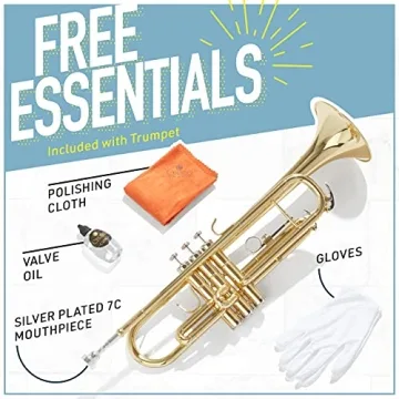 Mendini Bb Trumpet - Complete Starter Kit for Musicians