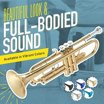 Mendini Bb Trumpet - Complete Starter Kit for Musicians