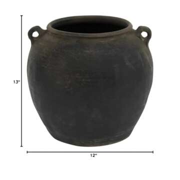Artissance Vintage Pottery Jar with Two Handles