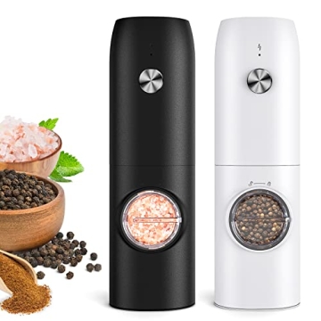 Rechargeable Electric Salt and Pepper Grinder Set