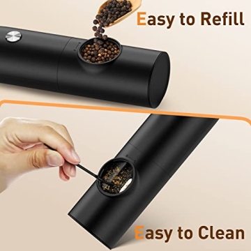 Rechargeable Electric Salt and Pepper Grinder Set