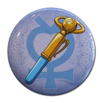 Delightful Sailor Moon Mercury Pen Button Collectible 1.25"