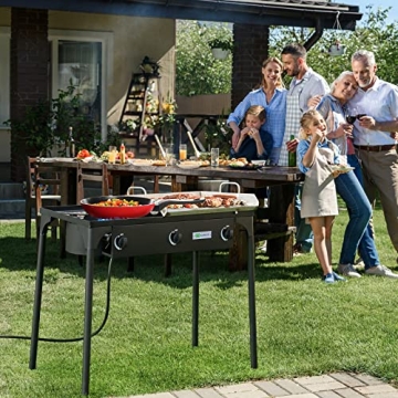 Versatile Goplus 3 Burner Camping Stove for Outdoor Cooking