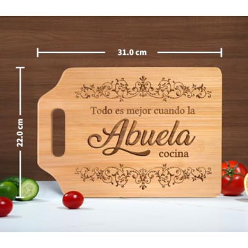 Bamboo Engraved Cutting Board for Grandma's Gifts