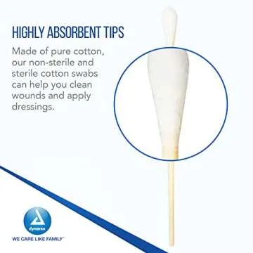 Dynarex Sterile Cotton Tipped Applicators for Cleanliness