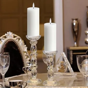 Volnyus White Flameless Candles with Remote Control