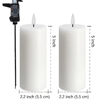 Volnyus White Flameless Candles with Remote Control
