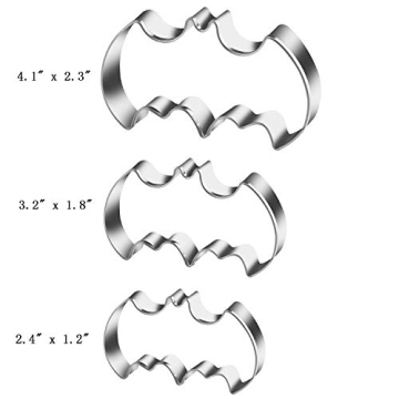 KSPOWWIN Bat Shape Cookie Cutters Set for Creative Baking