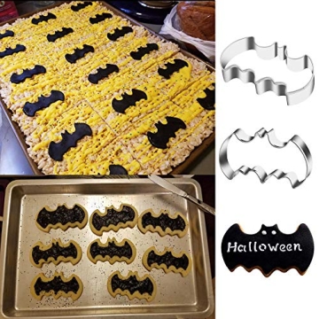 KSPOWWIN Bat Shape Cookie Cutters Set for Creative Baking