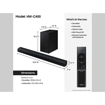 Samsung HW-C450 2.1ch Soundbar with Subwoofer