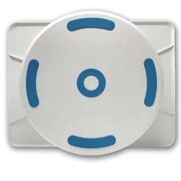 Ateco Reversible 2-Sided Revolving Cake Decorating Stand, Plastic Turntables and Base, 12 by 16-Inch and 12-Inch Diameter, White