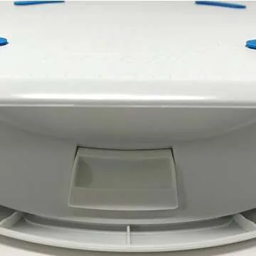 Ateco Reversible 2-Sided Revolving Cake Decorating Stand, Plastic Turntables and Base, 12 by 16-Inch and 12-Inch Diameter, White