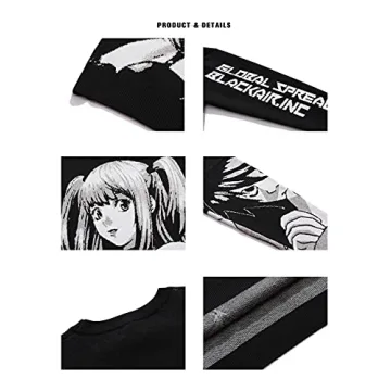 PEXIZUAN Goth Oversized Anime Sweater for Women