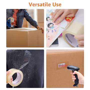 Buy Amazon Basics Packing Tape Rolls - Strong & Clear 12 Count