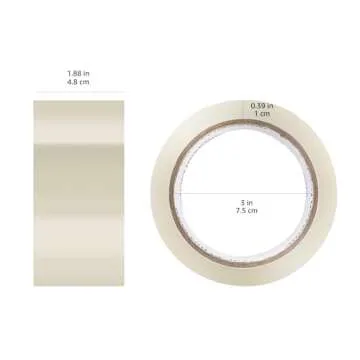 Buy Amazon Basics Packing Tape Rolls - Strong & Clear 12 Count