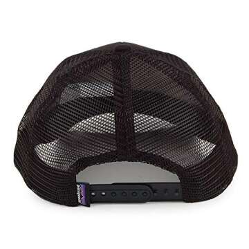 Patagonia Line Logo Ridge LoPro Trucker Hat (Black)