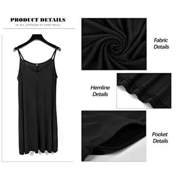 MISFAY Casual Swing Tank Beach Dress with Pockets