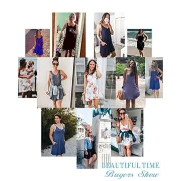 MISFAY Casual Swing Tank Beach Dress with Pockets