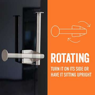 Yukon Glory™ Magnetic Paper Towel Holder for Refrigerator & Grill - Made of Durable Stainless Steel - The Paper Towel Holder Magnetic Mounting Makes it a Great Indoor & Outdoor Paper Towel Holder