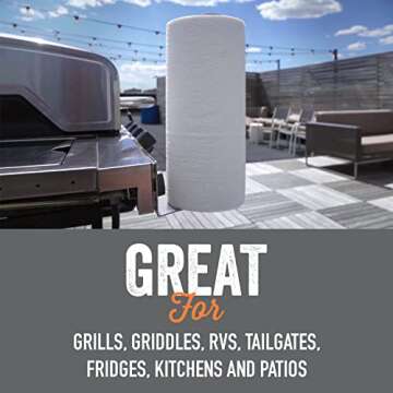 Yukon Glory™ Magnetic Paper Towel Holder for Refrigerator & Grill - Made of Durable Stainless Steel - The Paper Towel Holder Magnetic Mounting Makes it a Great Indoor & Outdoor Paper Towel Holder