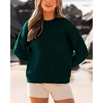 BTFBM Oversized Women's Pullover Sweater for Fall