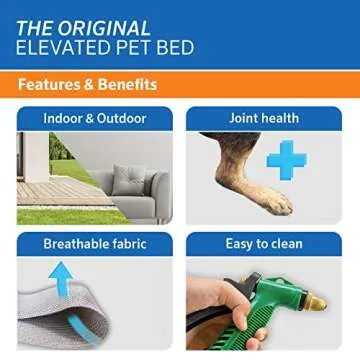 Coolaroo Elevated Dog Bed for Indoor Outdoor Use
