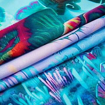 Ruibo Psychedelic Mushroom Tapestry/Trippy Colorful Surreal Abstract Astral Digital Art Office Electric Forest Decor Tapestry Wall Hanging Tapestries(RB-Ps-1)(W:59" H:51")