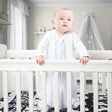 BSTOPPT Micro-Fleece Baby Sleep Sack 18-24 Months All Season Baby Sleeping Bag 2-Way Zipper Toddler ...