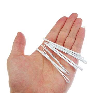 Kasteco 2 Pack White Nurse Hat Headband Nurse Cap Costume and 8 Pins