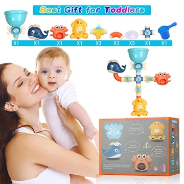 Interactive Bath Toys for Toddlers Fun Water Pipes & Animal Sprayers