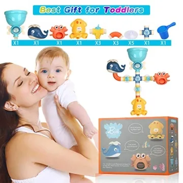 Interactive Bath Toys for Toddlers Fun Water Pipes & Animal Sprayers