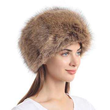 La Carrie Women's Faux Fur Hat: Stylish & Warm for Winter - Cossack Russian Style