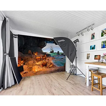 LYLYCTY 7x5ft Treasure Chest Photography Backdrop