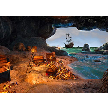 LYLYCTY 7x5ft Treasure Chest Photography Backdrop