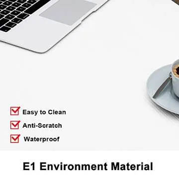 Tribesigns Modern Simple Computer Desk, 47 inch Office Desk Computer Table, Study Writing Study Desk for Home Office, White