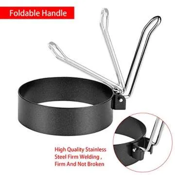 Stainless Steel Egg Rings - Perfect Round Cooking Molds