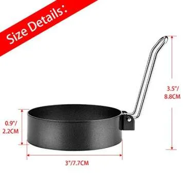 Stainless Steel Egg Rings - Perfect Round Cooking Molds