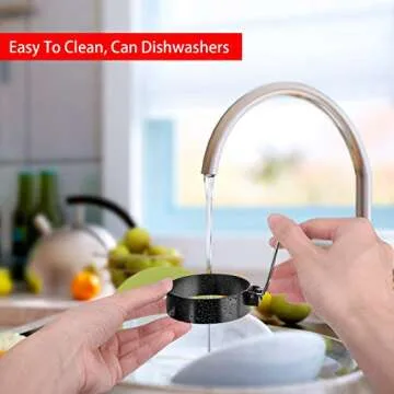 Stainless Steel Egg Rings - Perfect Round Cooking Molds