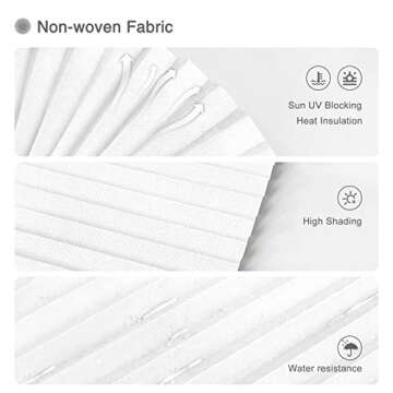 Blinds for Windows Cordless Blinds Temporary Shades Paper Blinds No Drill Mini Blinds Black Out Blin...