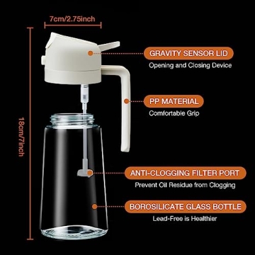YARRAMATE Olive Oil Sprayer for Cooking & BBQ
