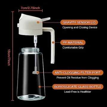 YARRAMATE Olive Oil Sprayer for Cooking & BBQ