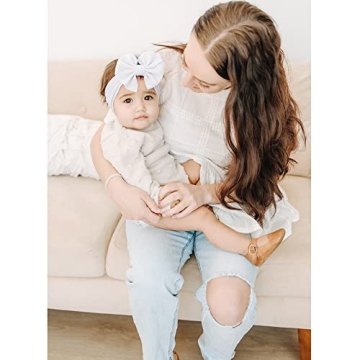 Prohouse Baby Headbands with Big Waffle Bows Pack of 12