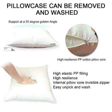 COCYBERCOC Custom Pet Pillow, Photo Pillows(Inserts Included), Design Throw Pillow with Photo Text, Personalized Memorial Gift for Birthday, Wedding Keepsake, Home Office Decoration (13 x 13 inch)