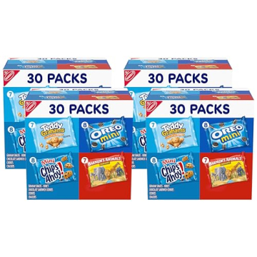 Nabisco Team Favorites Variety Pack - 30 Snack Packs of Mini Treats