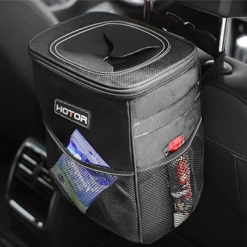 HOTOR 2 Gallon Leak-Proof Car Trash Can