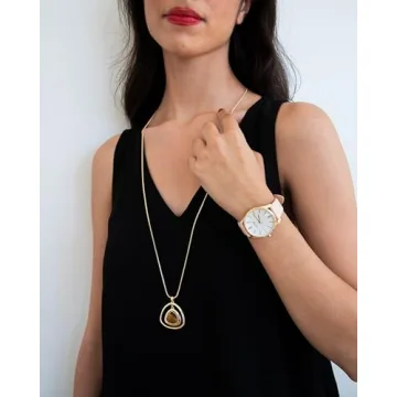 Nine West Gold-Tone Pastel Pink Watch for Women