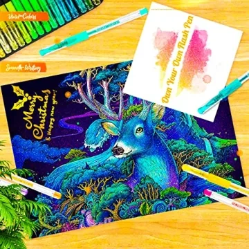 Soucolor Glitter Gel Pens Set with 120 Pack & Refills