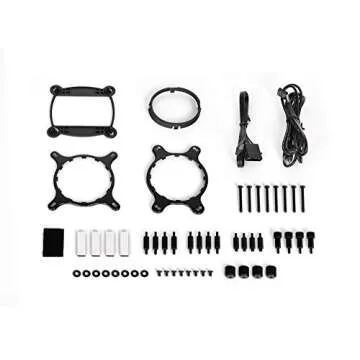 Thermaltake Floe 360mm, 16.8 Million Color Software Enabled (TT RGB Plus/Alexa/Razer Chroma), AMD (AM5/AM4)/Intel (LGA 2066/1200), AIO CPU Liquid Cooler CL-W158-PL12SW-A Black