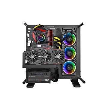 Thermaltake Floe 360mm, 16.8 Million Color Software Enabled (TT RGB Plus/Alexa/Razer Chroma), AMD (AM5/AM4)/Intel (LGA 2066/1200), AIO CPU Liquid Cooler CL-W158-PL12SW-A Black
