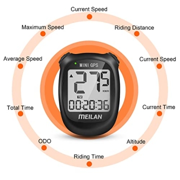 MEILAN M3 Mini GPS Bike Computer for Accurate Cycling Tracking